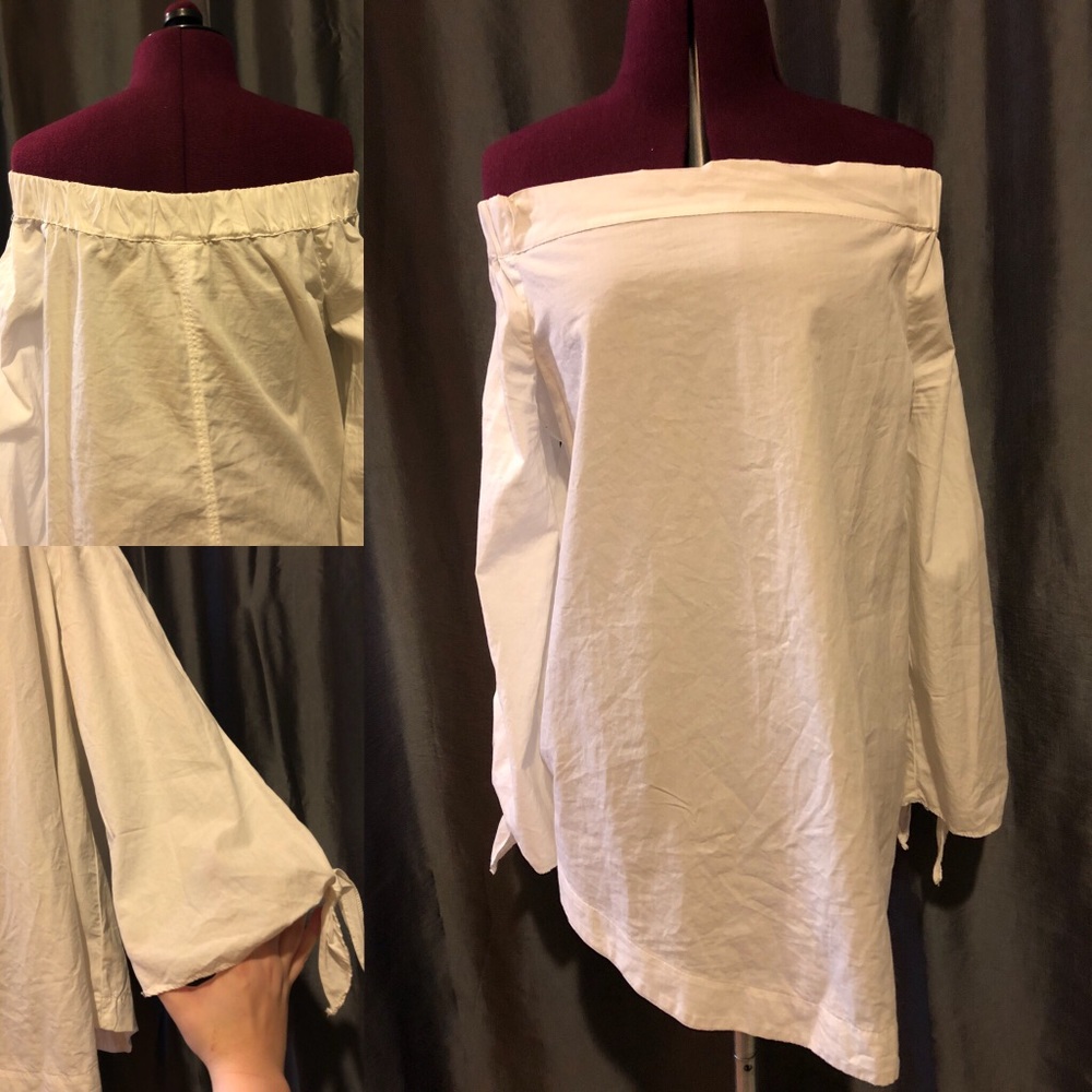 Free People Off The Shoulder Cotton Blouse